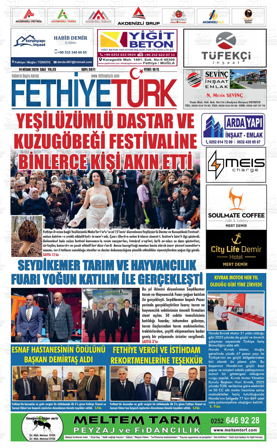 Mugla Gozdefethiye 14.04.2026