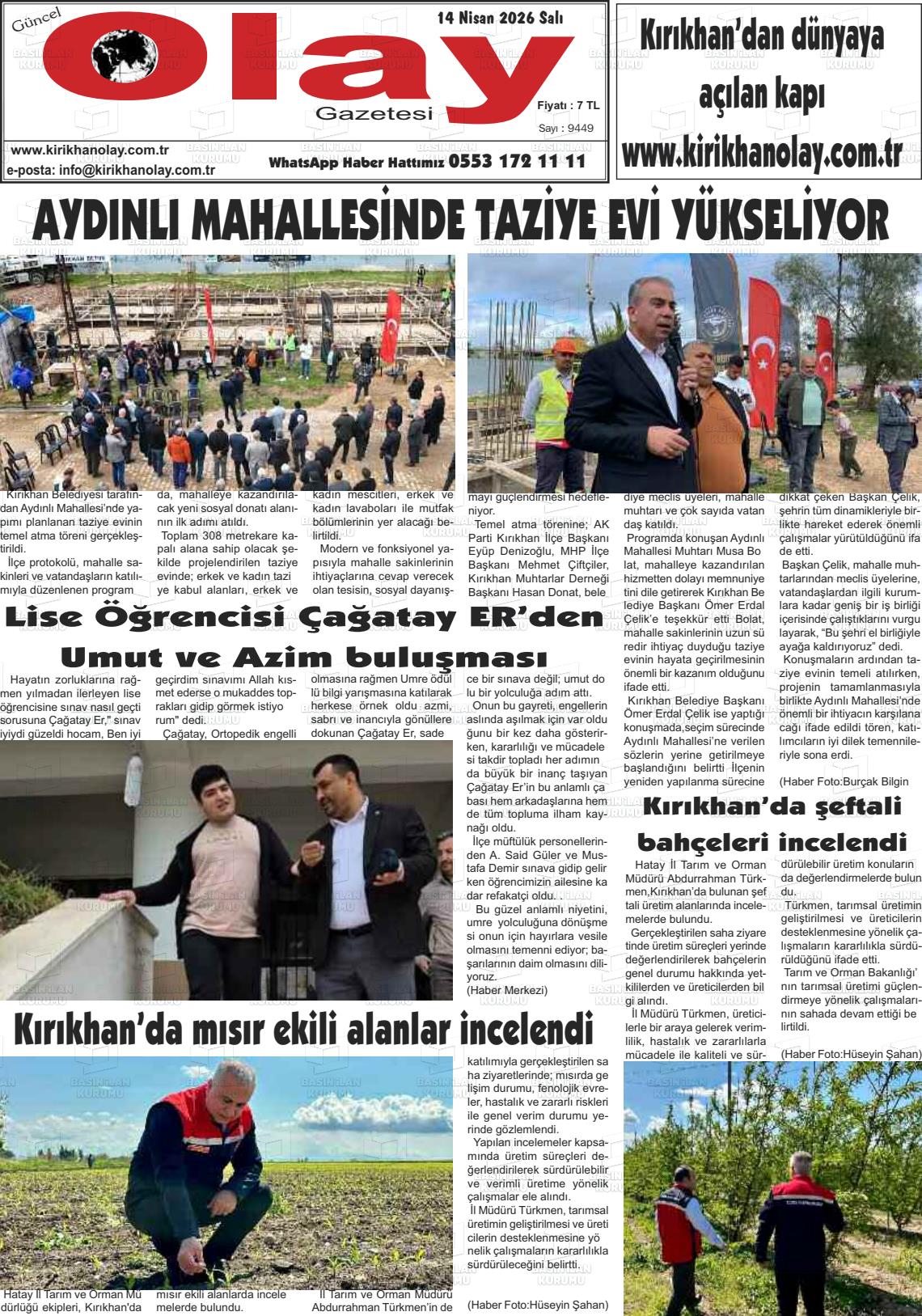 Hatay Guncelolay 14.04.2026