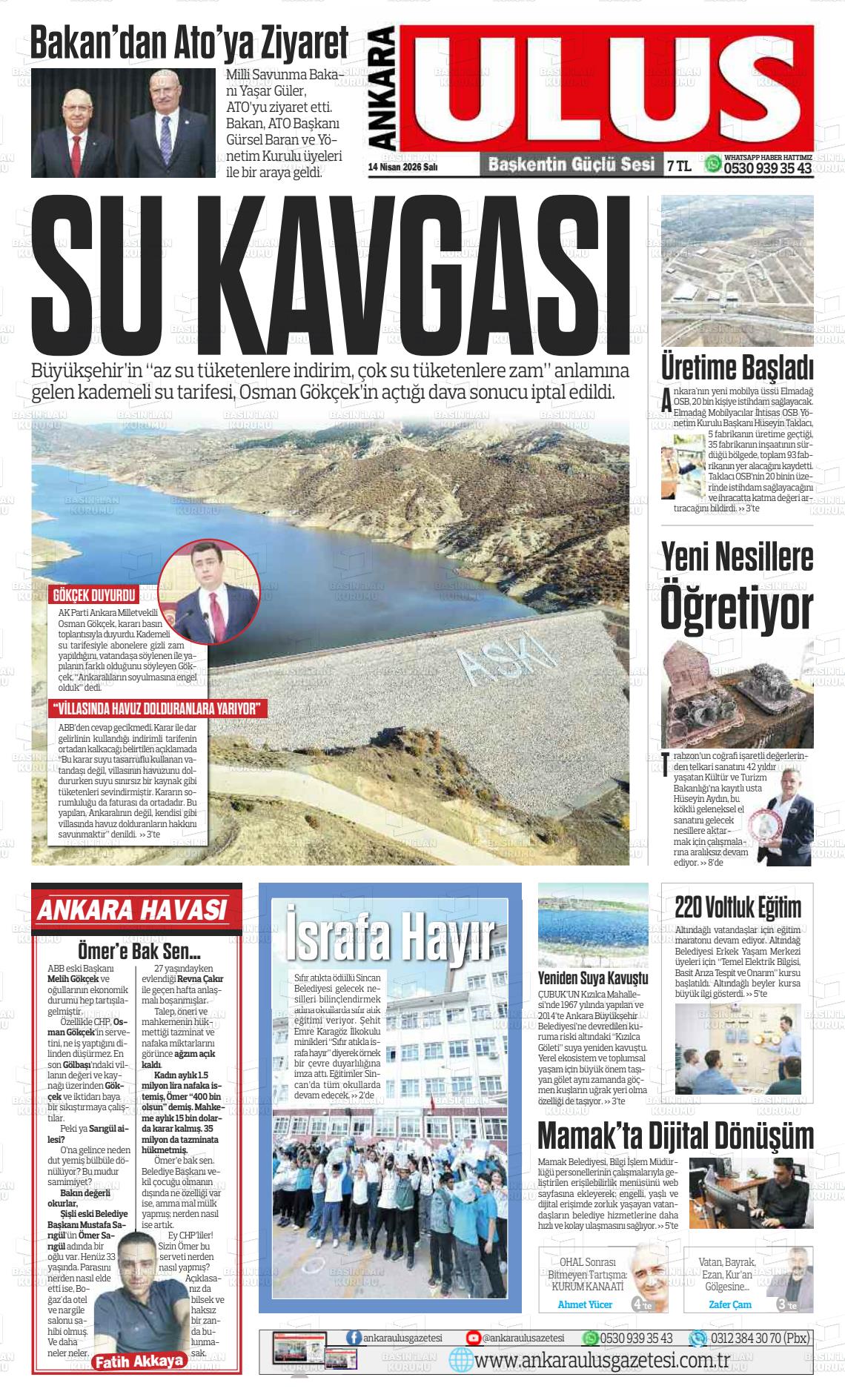 Ankara Habervaktim 14.04.2026