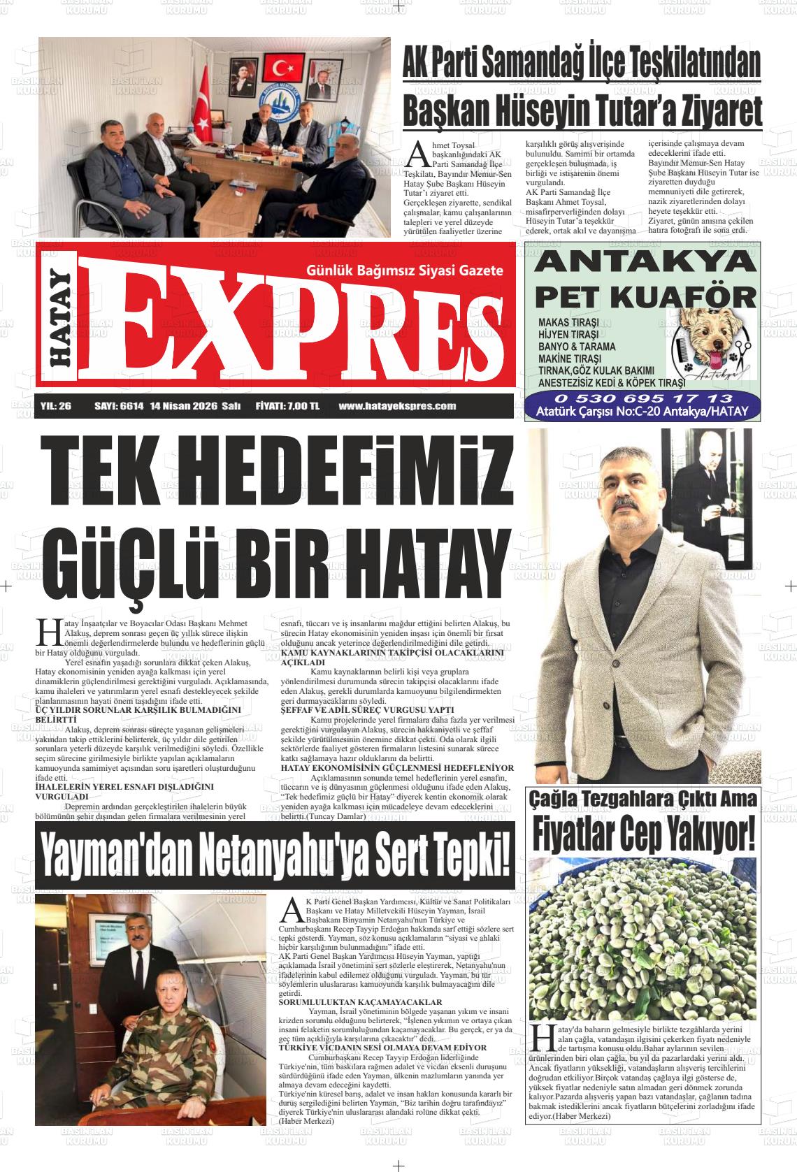 Hatay Expres 14.04.2026