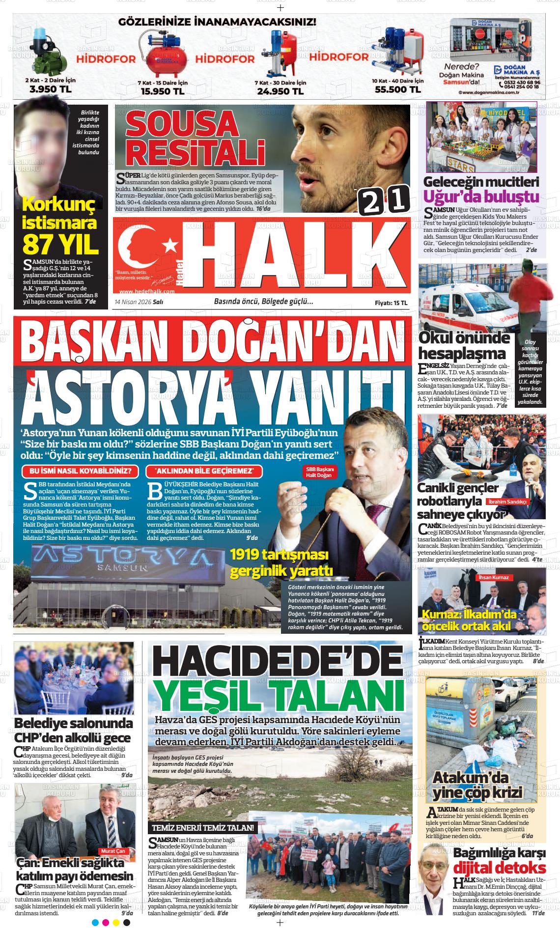 Samsun Hedefhalk 14.04.2026