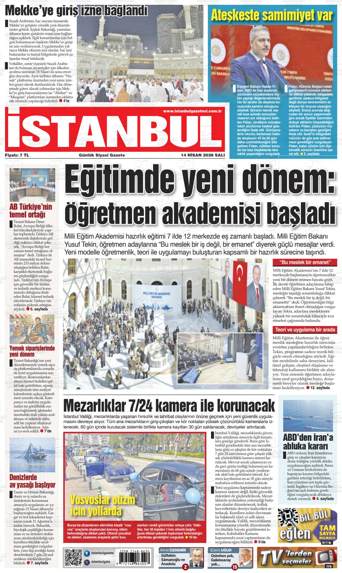 Istanbul 14.04.2026
