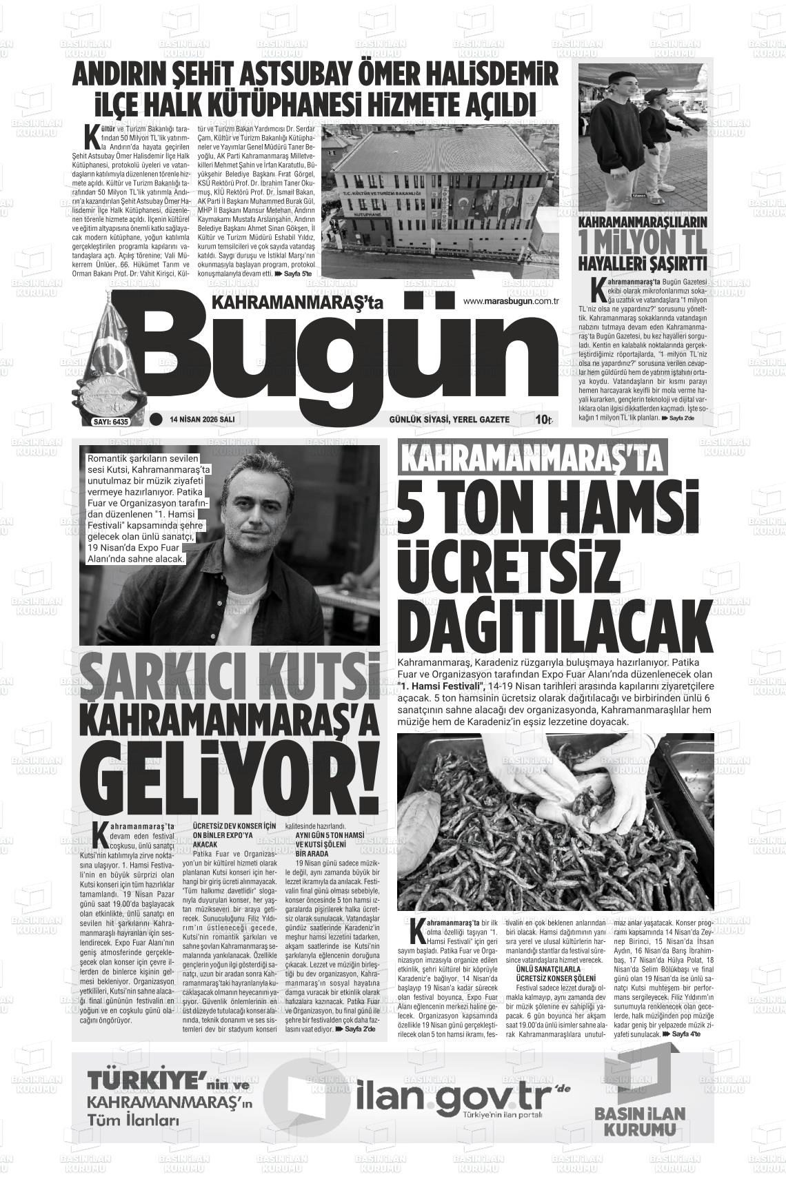 Kahramanmaras Tabugun 14.04.2026