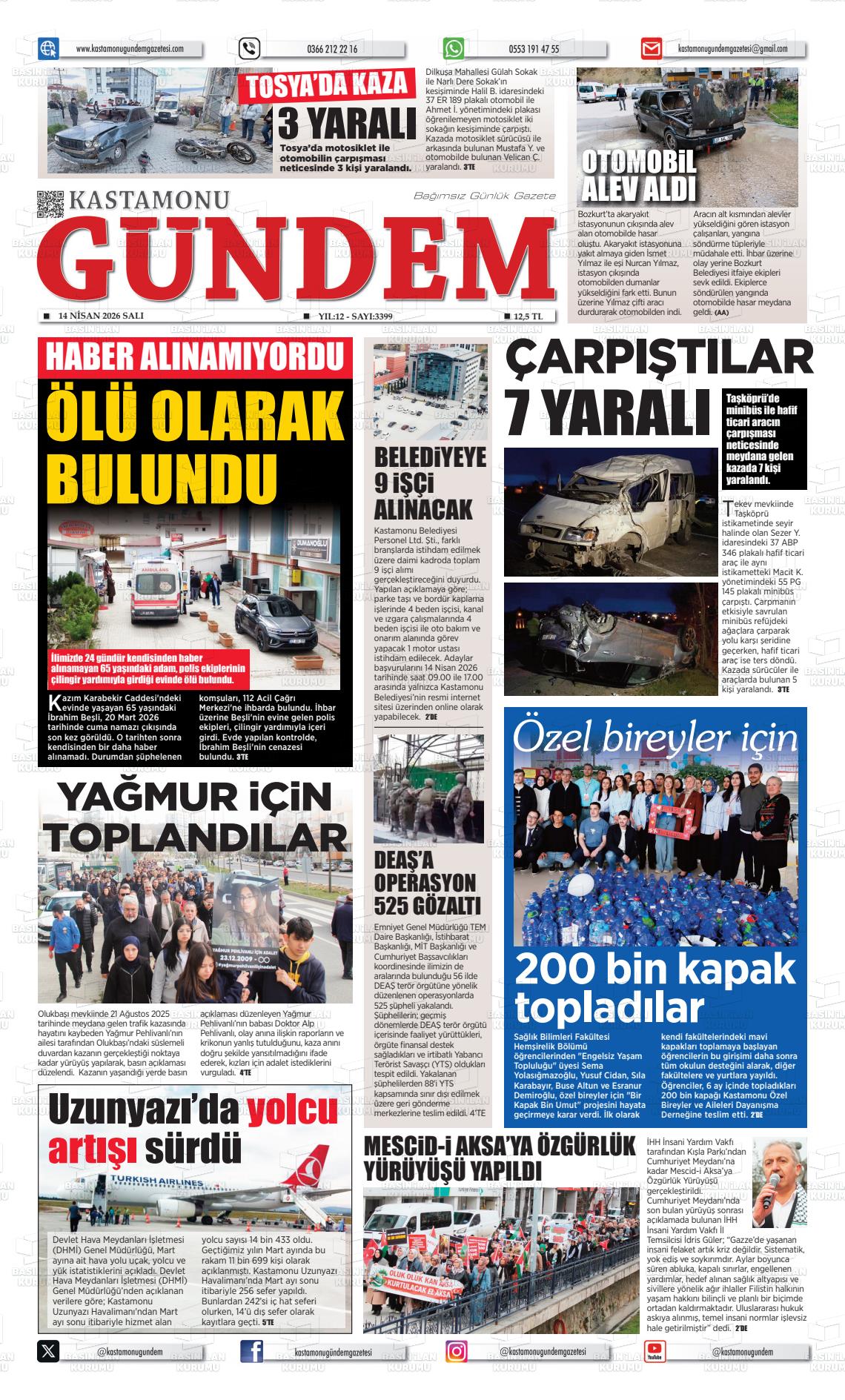 Kastamonu Gundem 14.04.2026