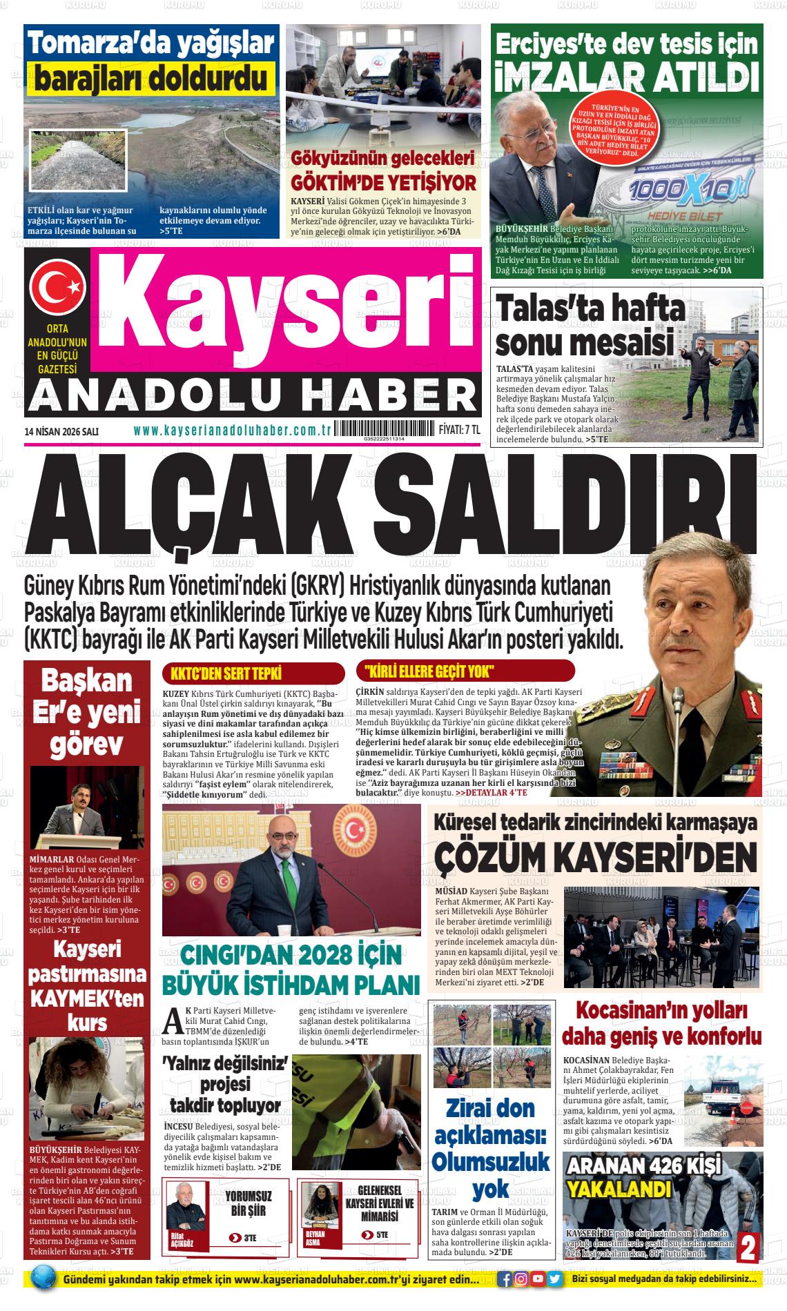 Kayseri Anadoluhaber 14.04.2026