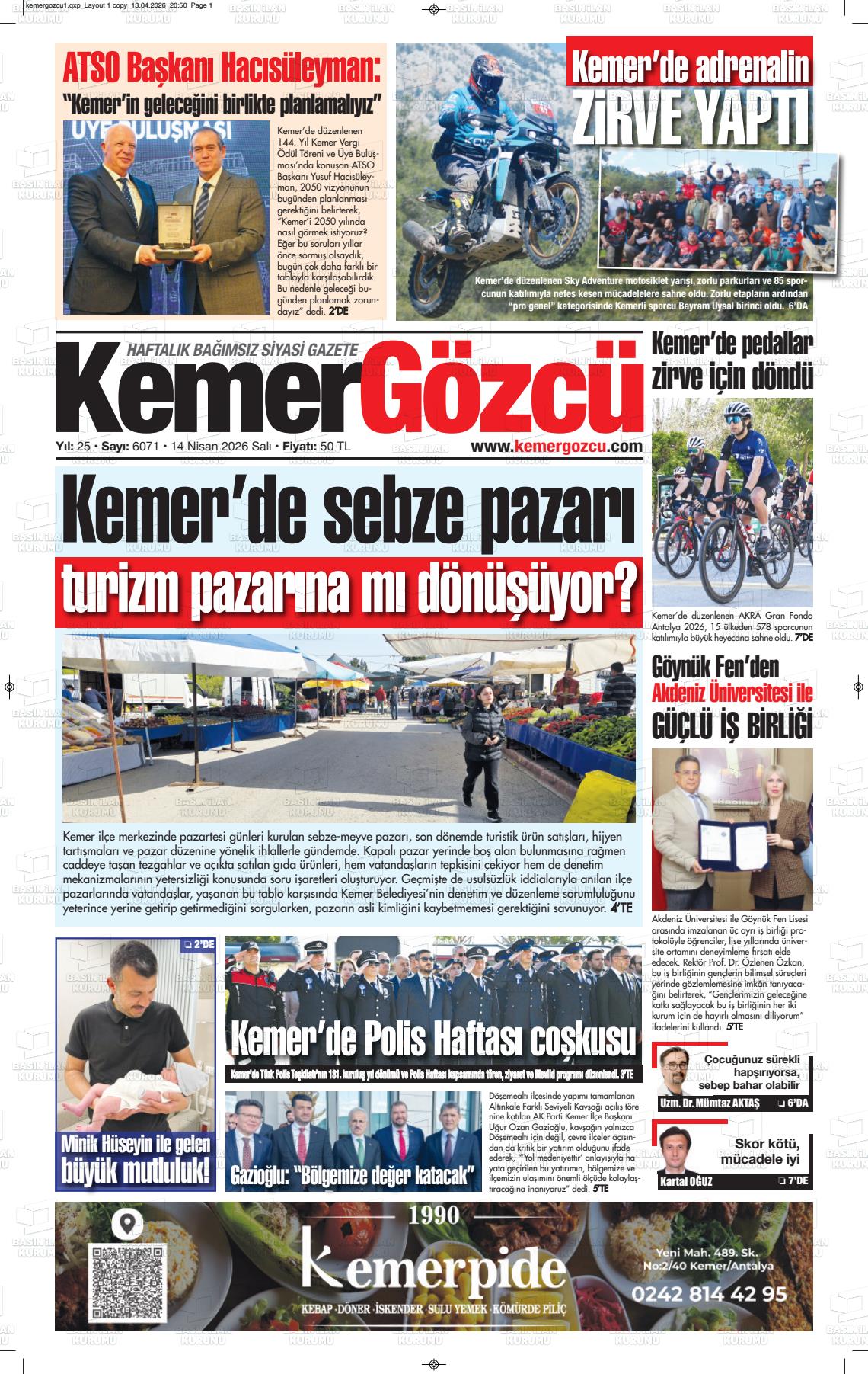 Antalya Kemergozcu 14.04.2026