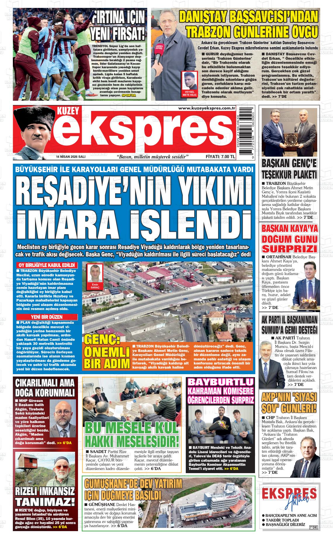 Trabzon Kuzeyekspres 14.04.2026