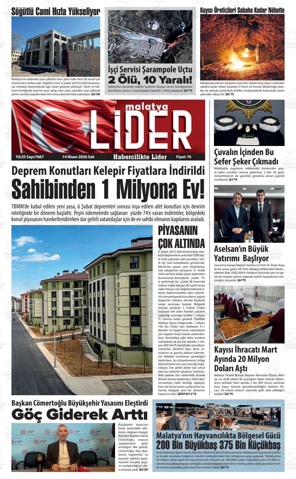 Malatya Sonsoz 14.04.2026