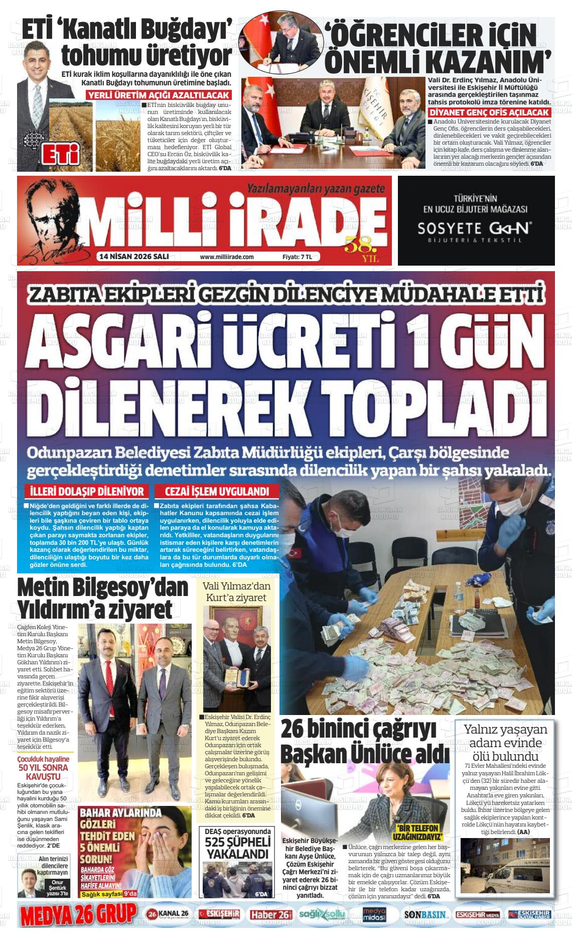 Konya Milliirade 14.04.2026