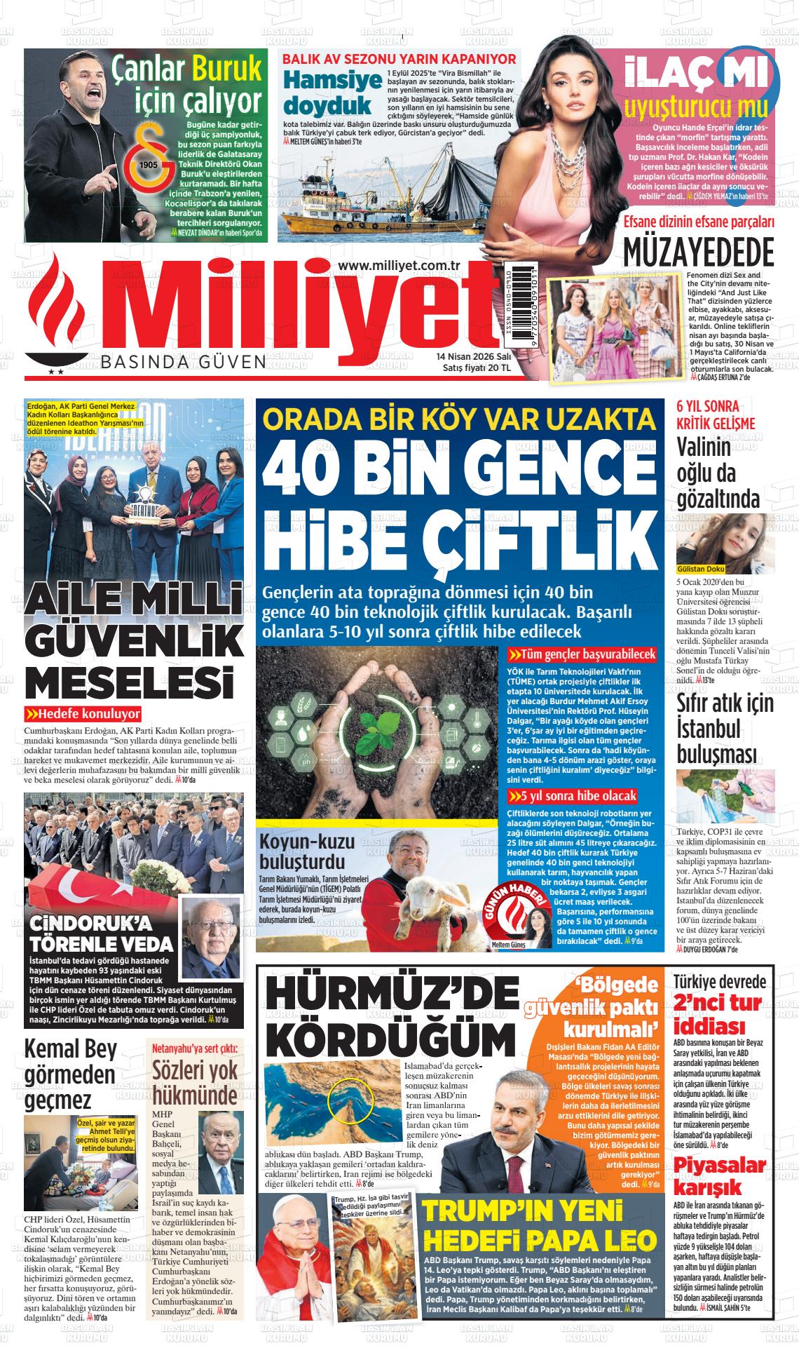 Milliyet Gazetesi 14.04.2026