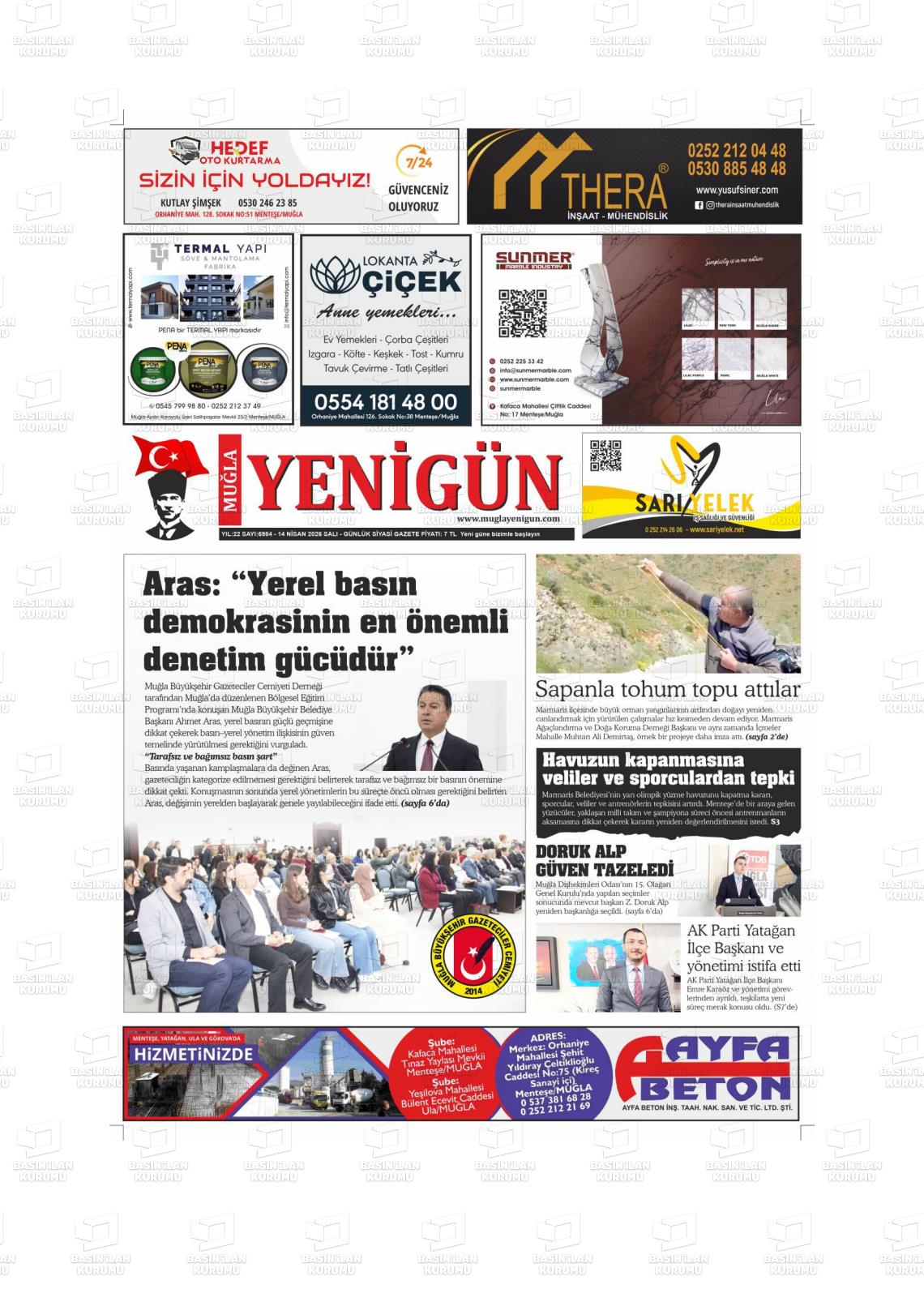 Mugla Yenigun 14.04.2026