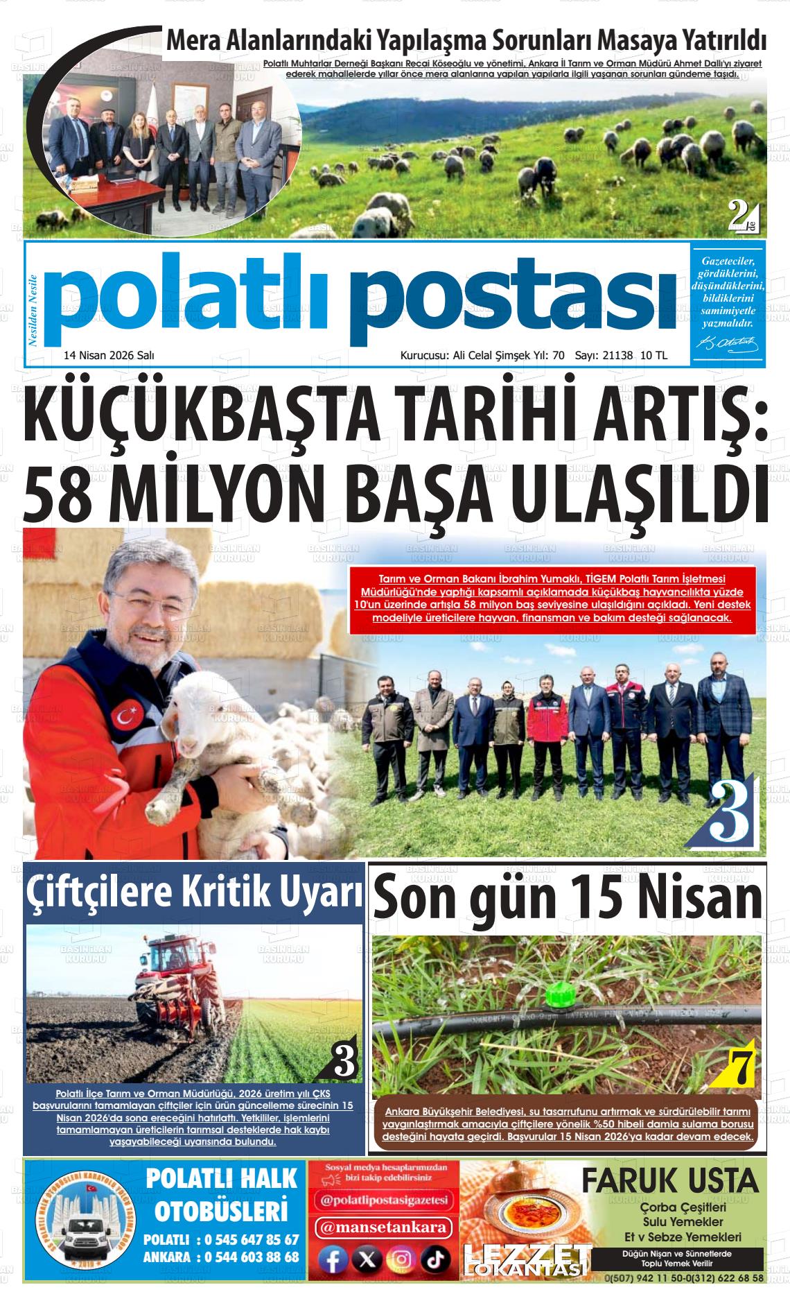 Ankara Polatlipostasi 14.04.2026