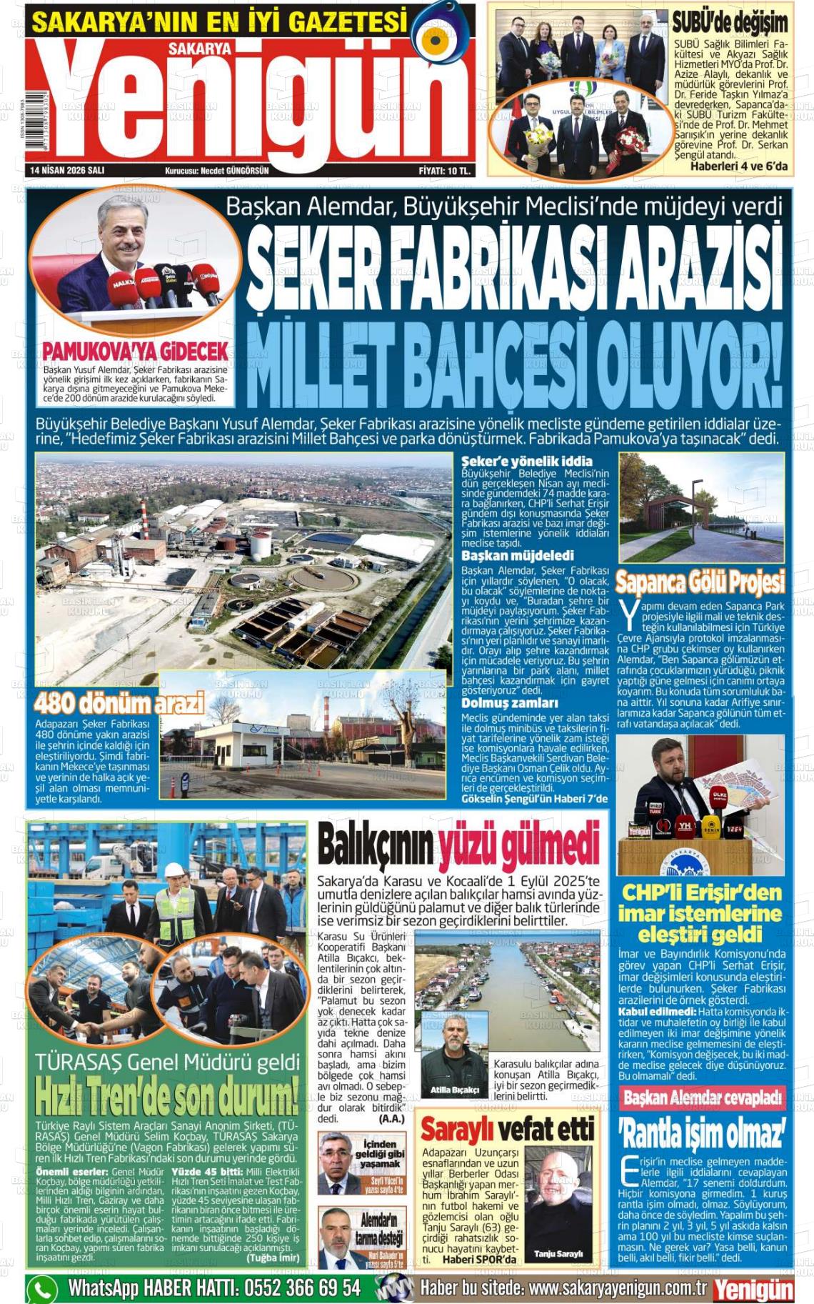 Sakarya Yenigun 14.04.2026