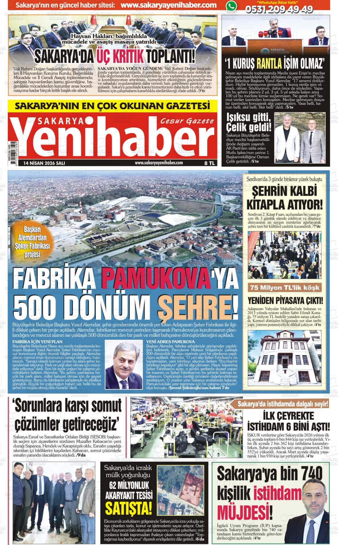 Sakarya Yenihaber 14.04.2026