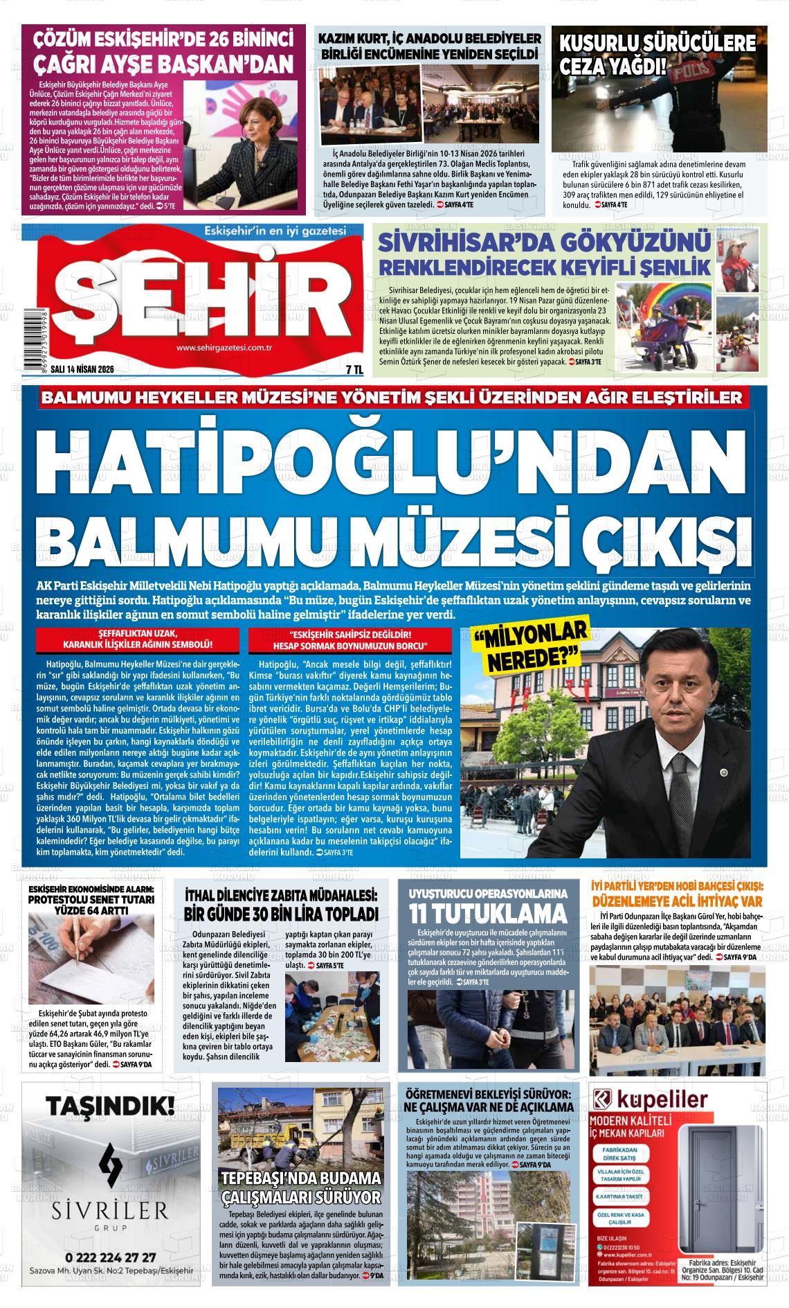 Eskisehir Sehir 14.04.2026