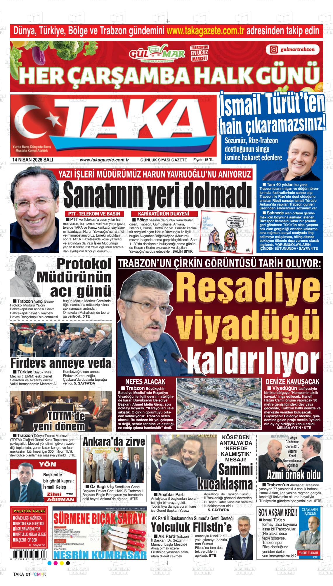 Trabzon Taka 14.04.2026