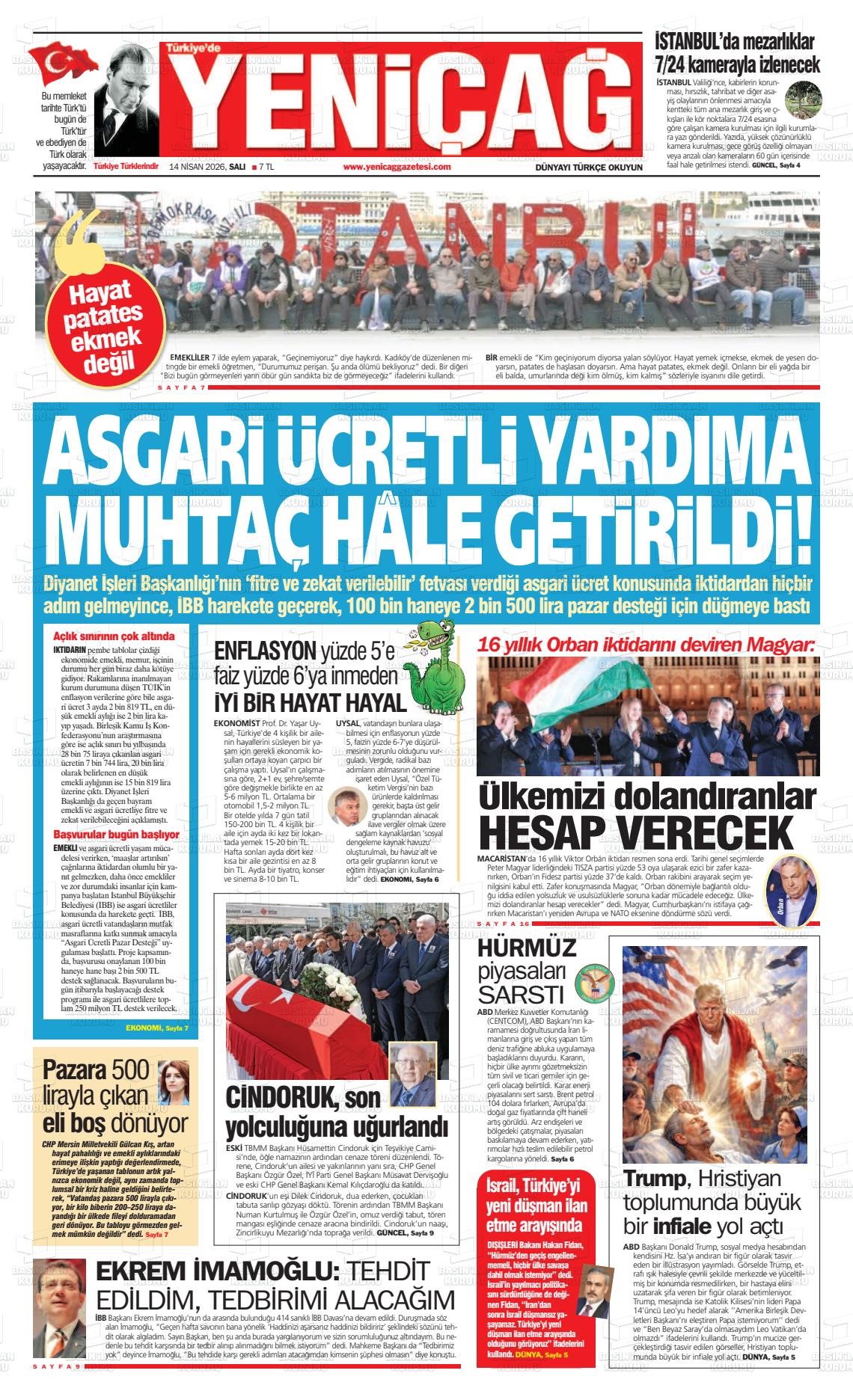 Istanbul Turkiyedeyenicag 14.04.2026