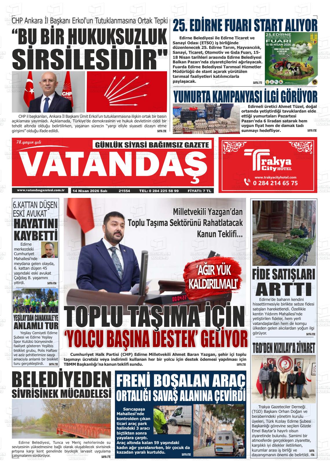 Edirne Vatandas 14.04.2026