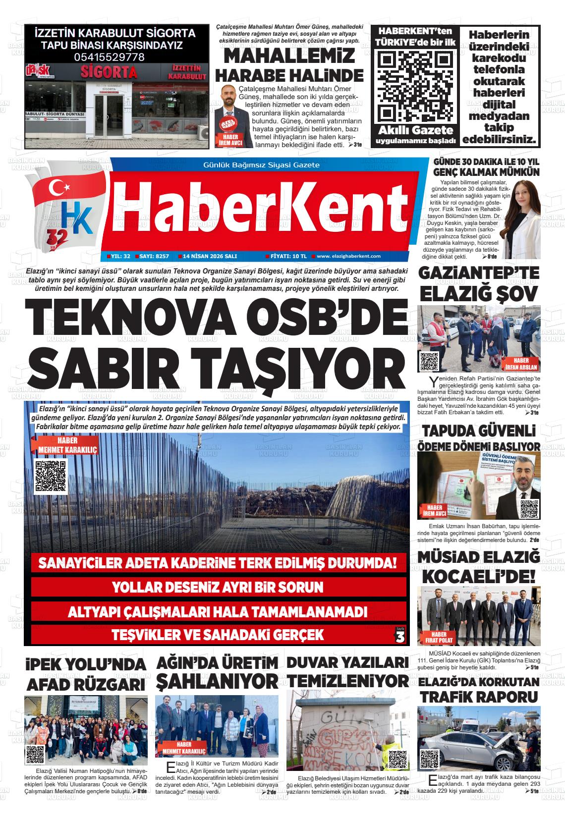 Elazig Yenicag 14.04.2026