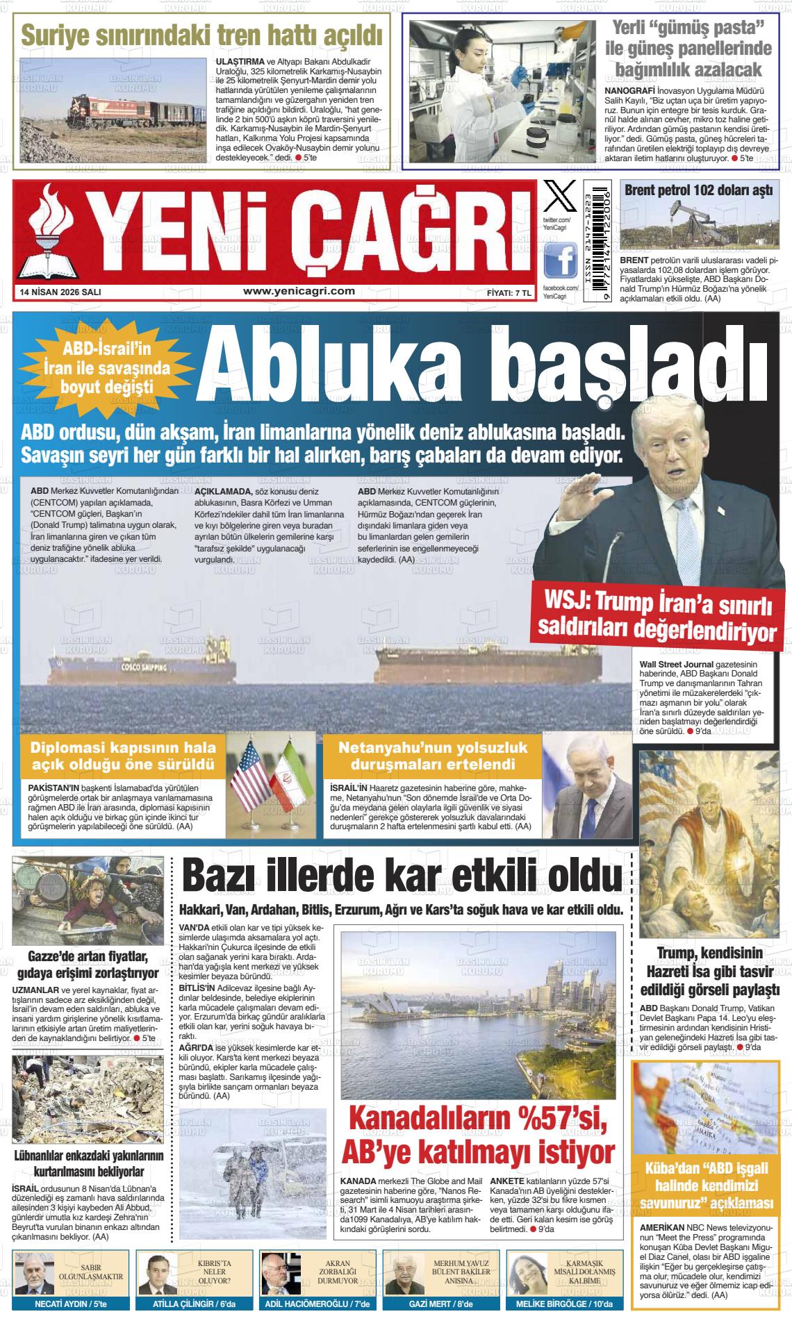 Istanbul Yenicagri 14.04.2026