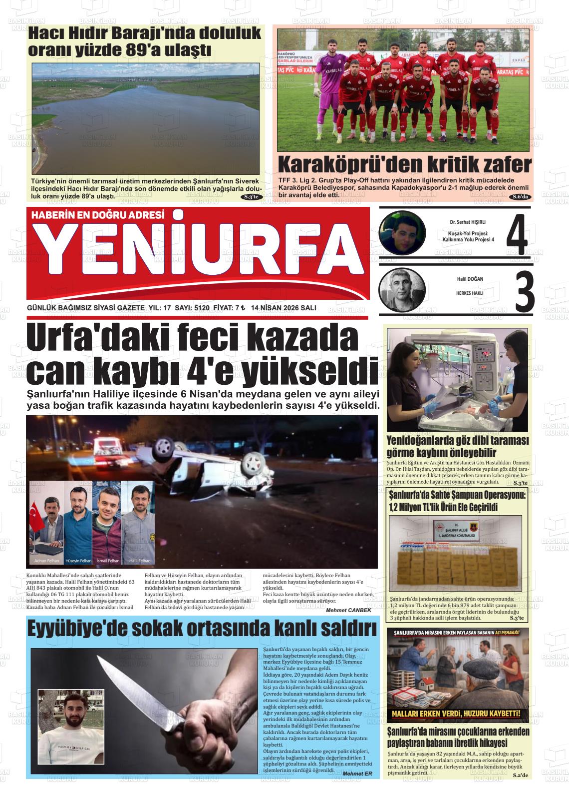 Sanliurfa Yeniurfa 14.04.2026