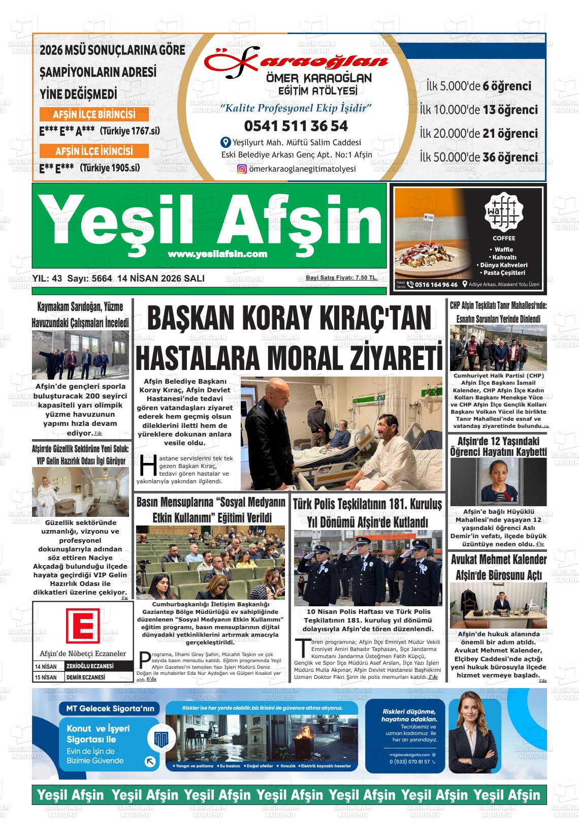 Kahramanmaras Yesilafsin 14.04.2026