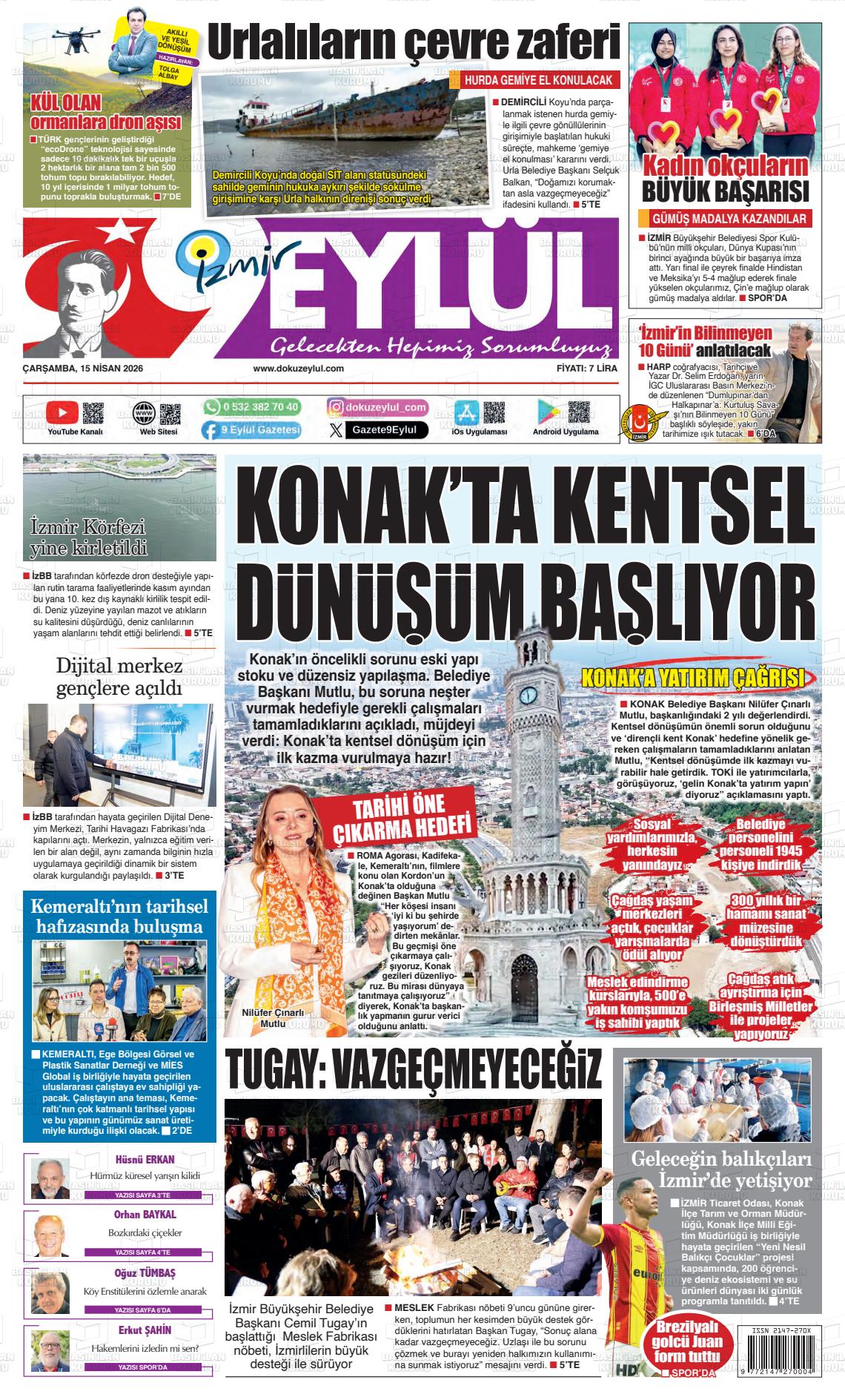 Izmir 9 Eylul 15.04.2026