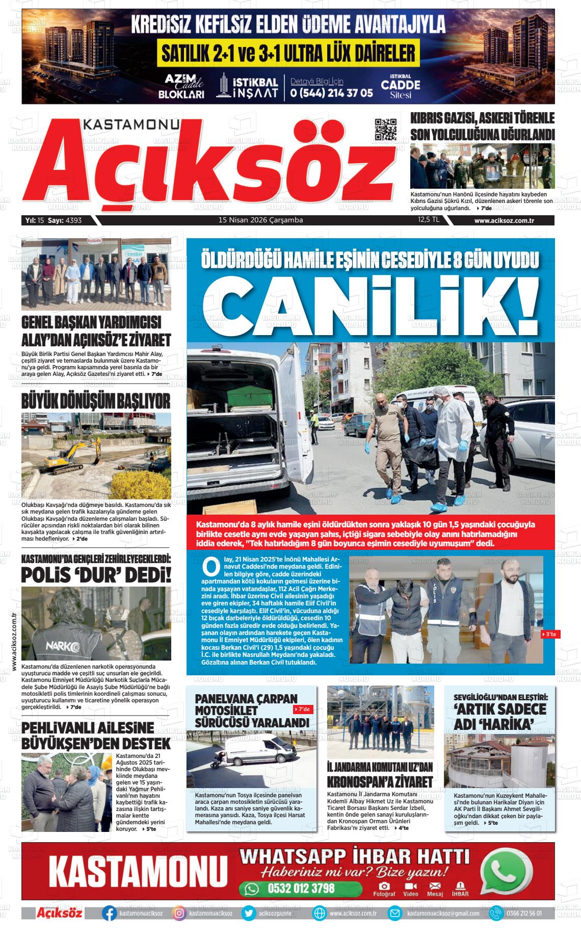 Kastamonu Aciksoz 15.04.2026