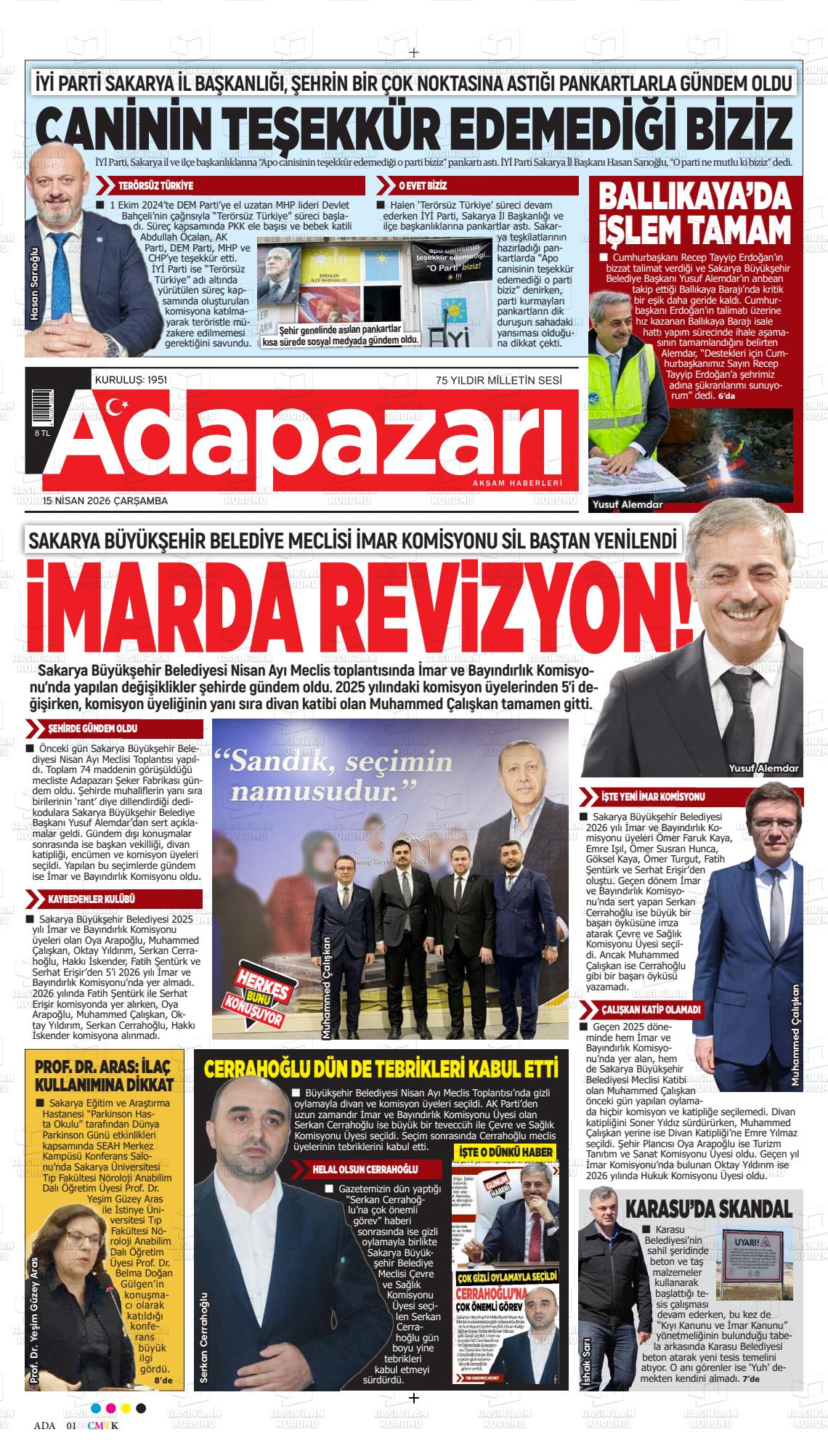 Sakarya Adapazariaksamhaberleri 15.04.2026