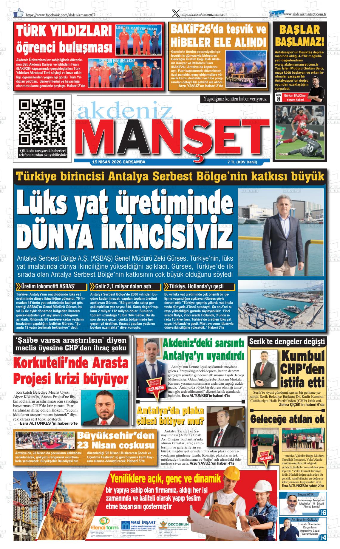 Antalya Akdenizmanset 15.04.2026