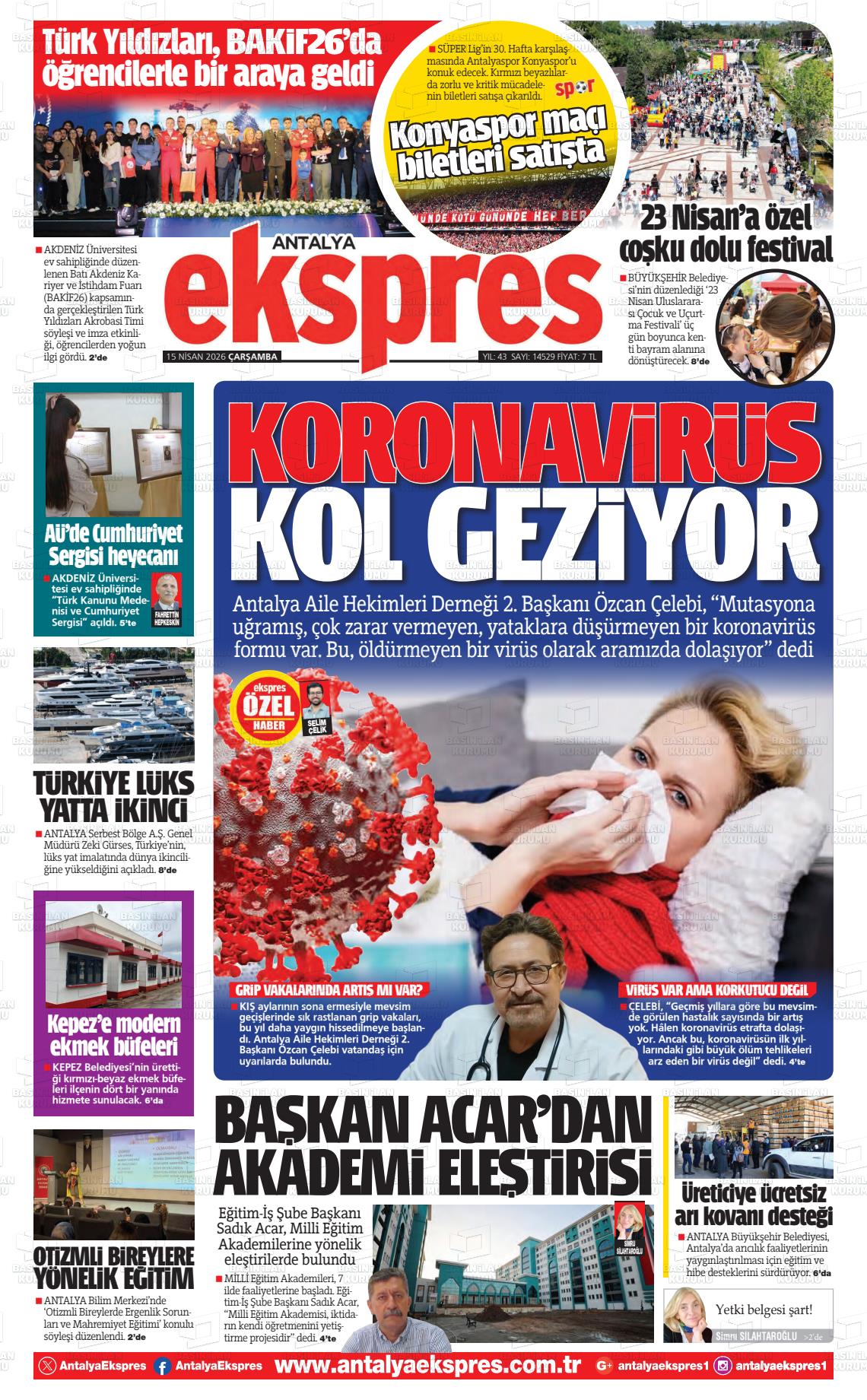 Antalya Ekspres 15.04.2026