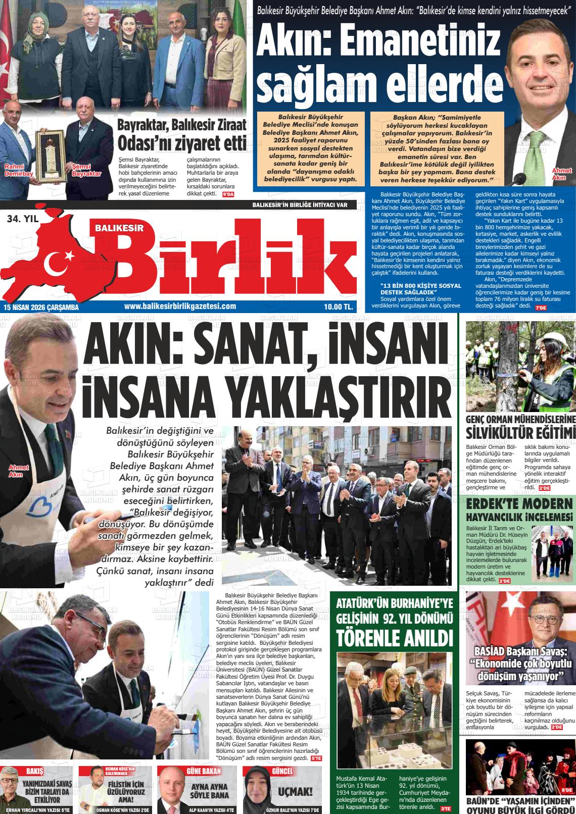 Balikesir Birlik 15.04.2026