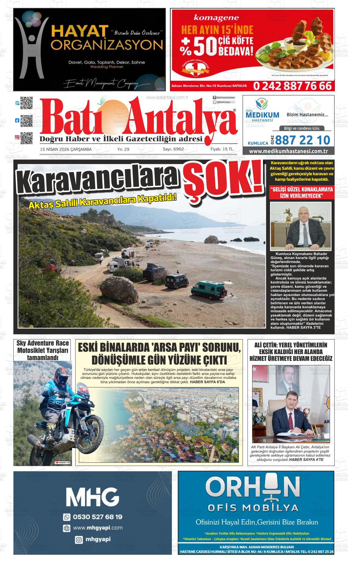 Antalya Bati 15.04.2026