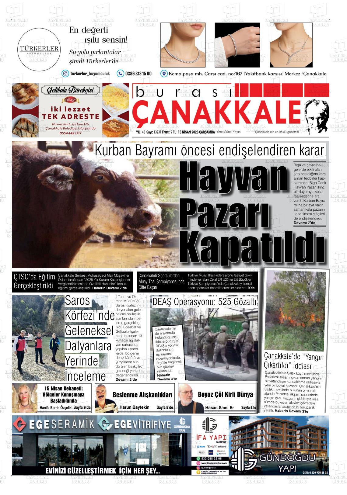 Canakkale Burasi 15.04.2026