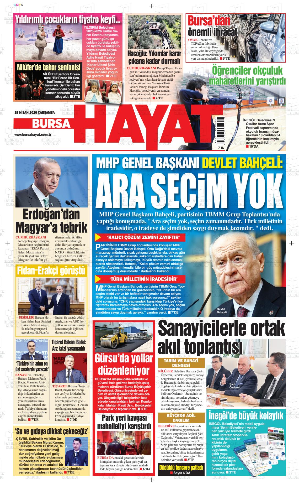 Bursa Hayat 15.04.2026