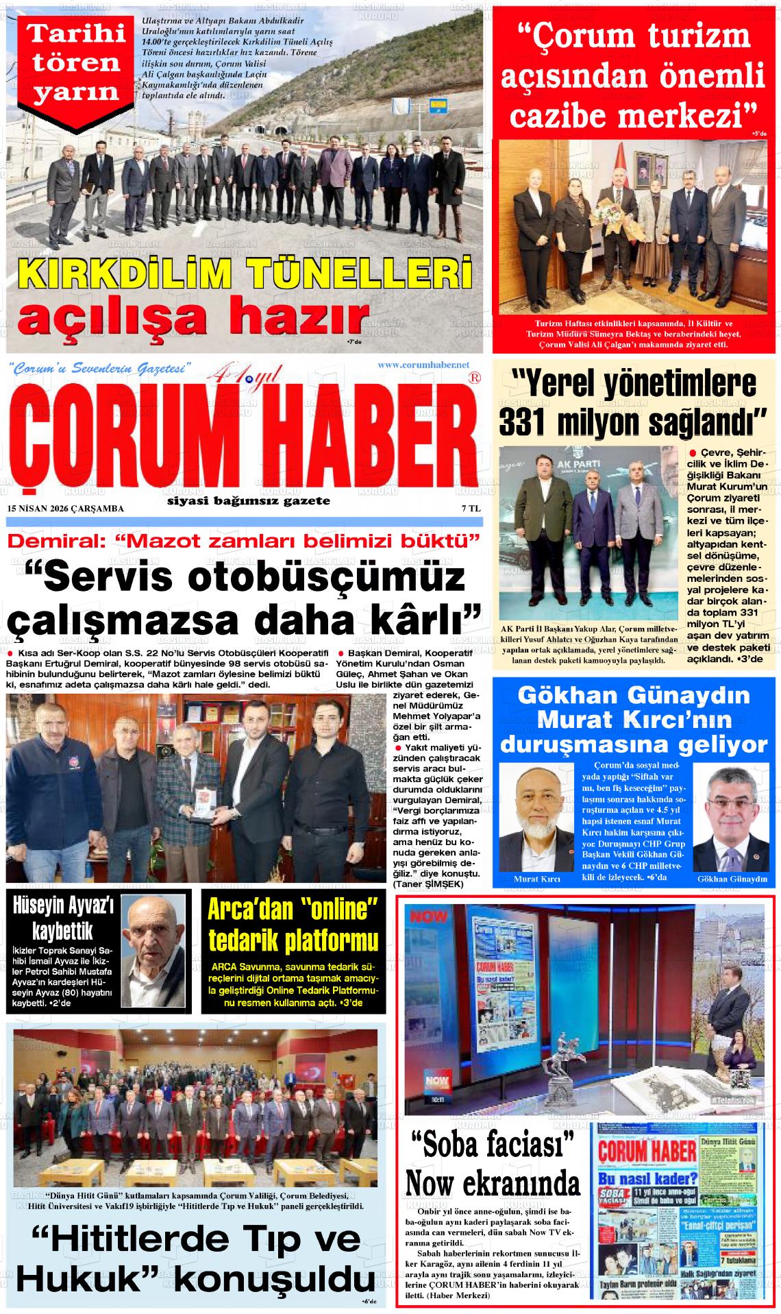 Corum Haber 15.04.2026