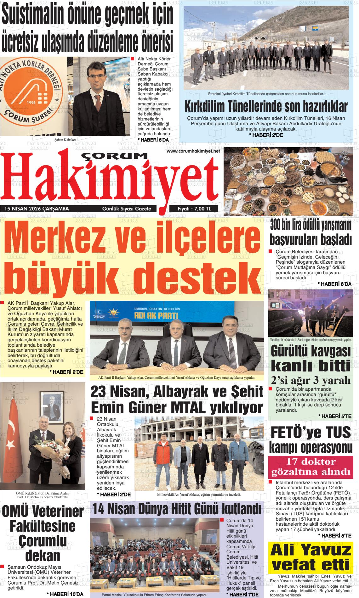 Corum Hakimiyet 15.04.2026
