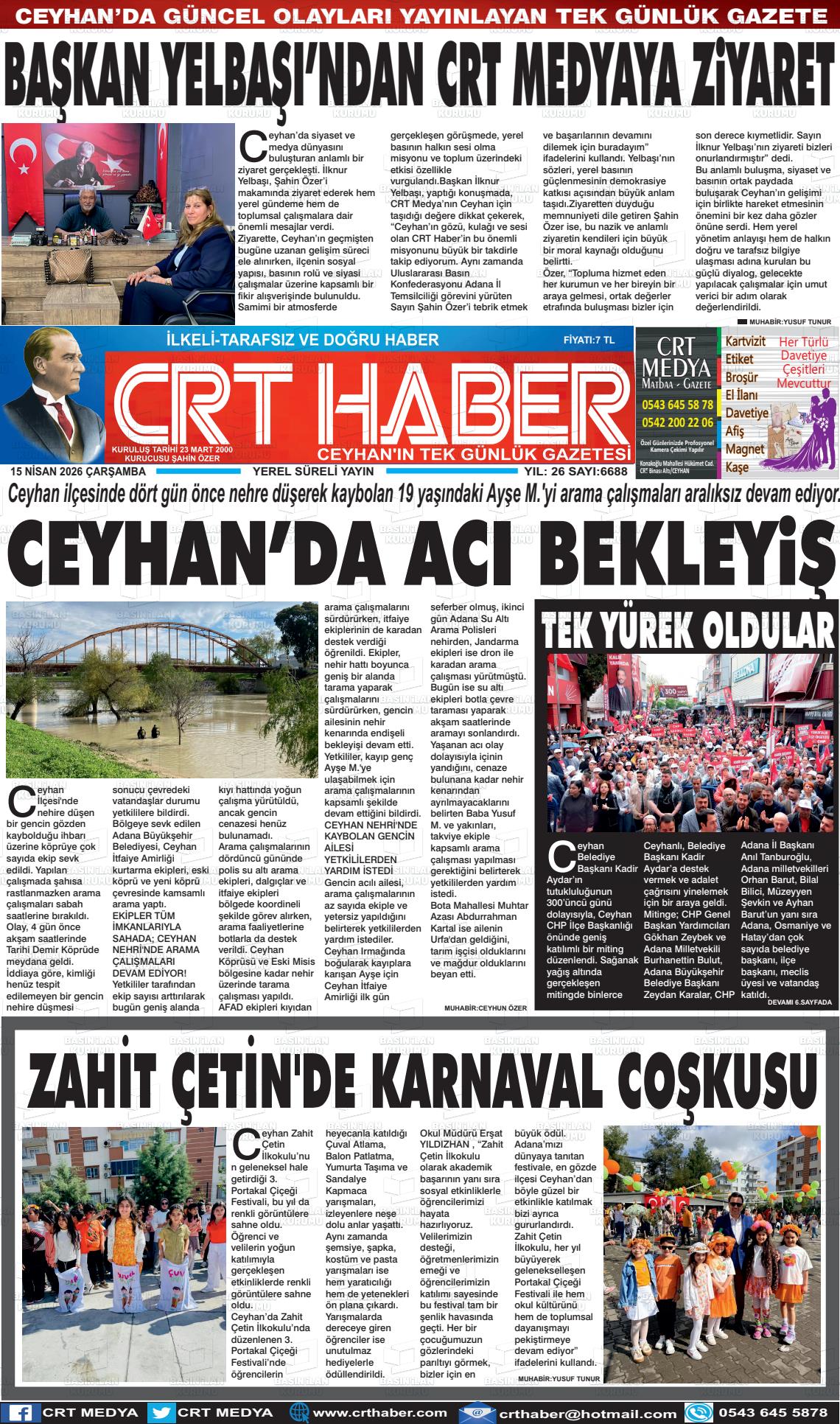 Adana Crthaber 15.04.2026
