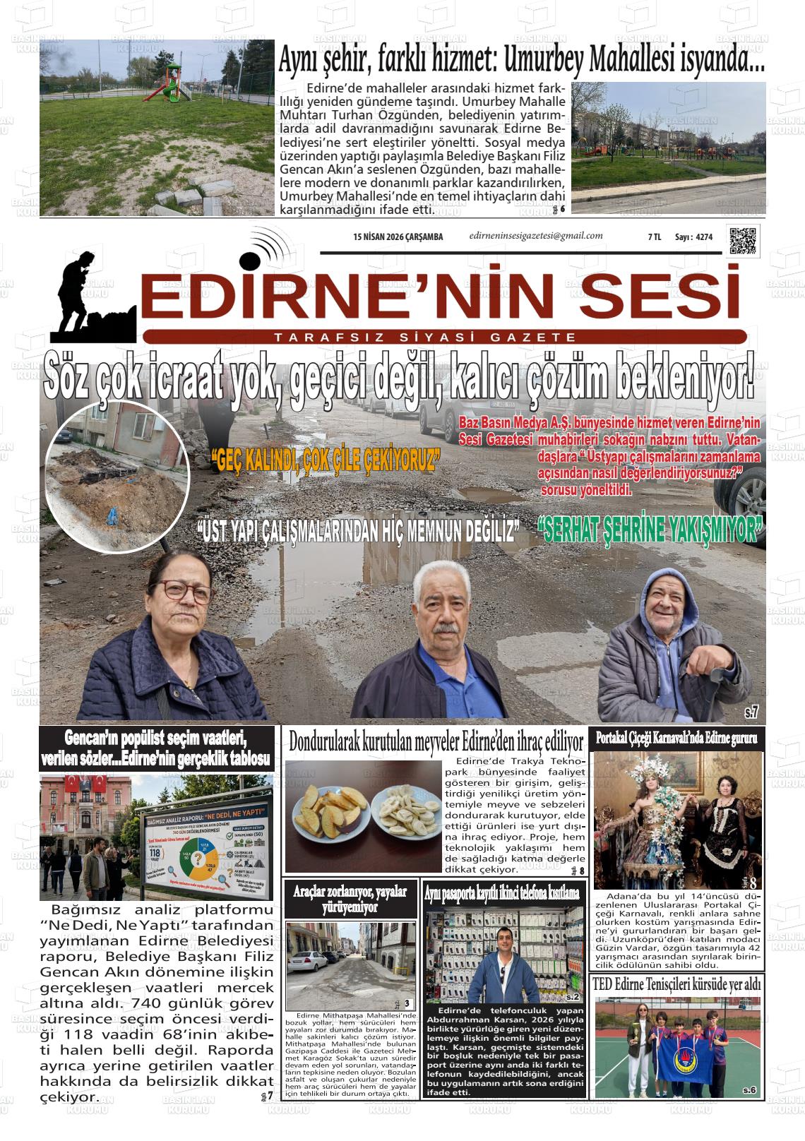 Edirne Star 15.04.2026