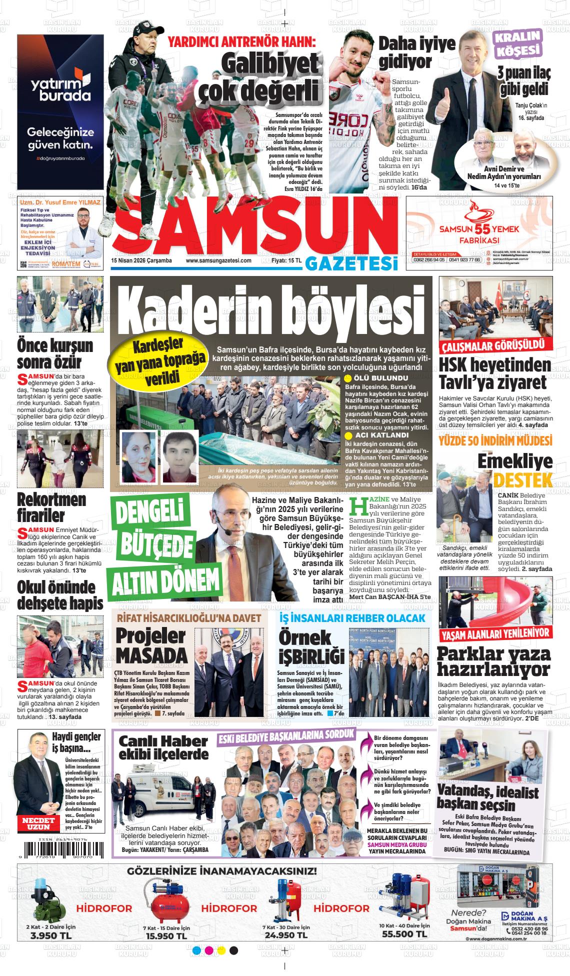 Samsun Ekip 15.04.2026