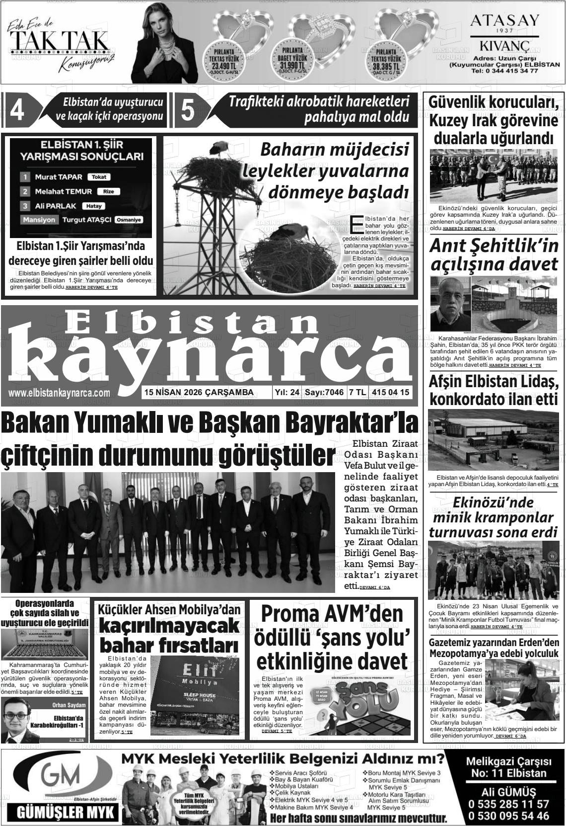 Kahramanmaras Elbistankaynarca 15.04.2026