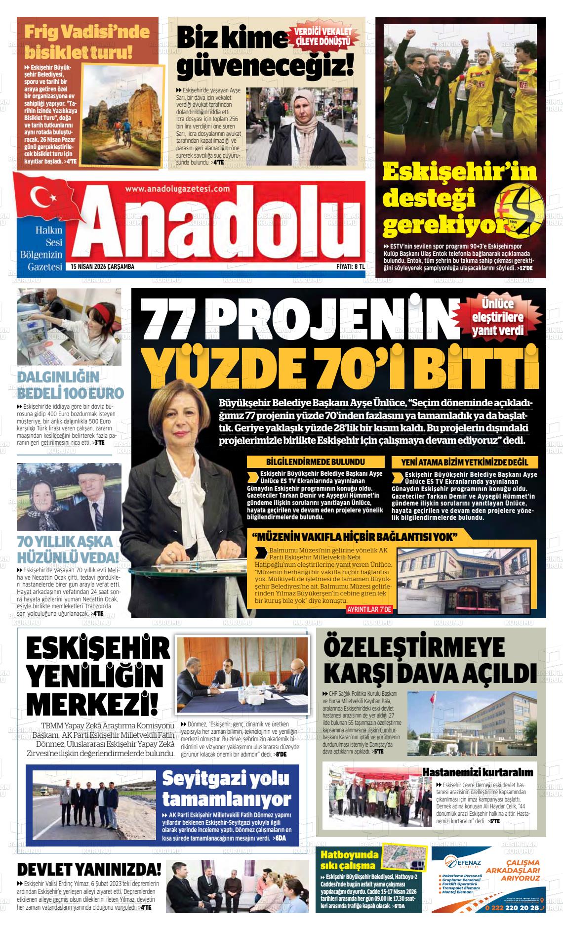Eskisehir Anadolu 15.04.2026