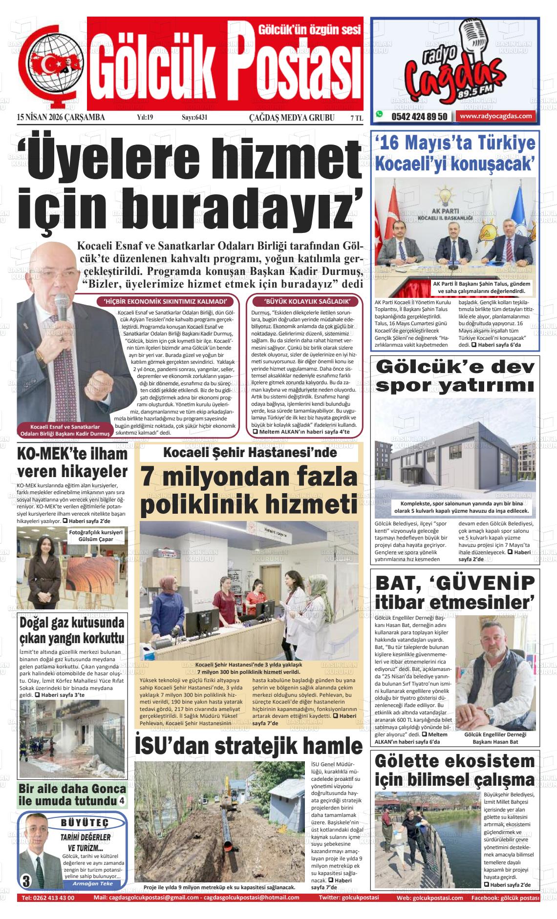 Kocaeli Golcukpostasi 15.04.2026