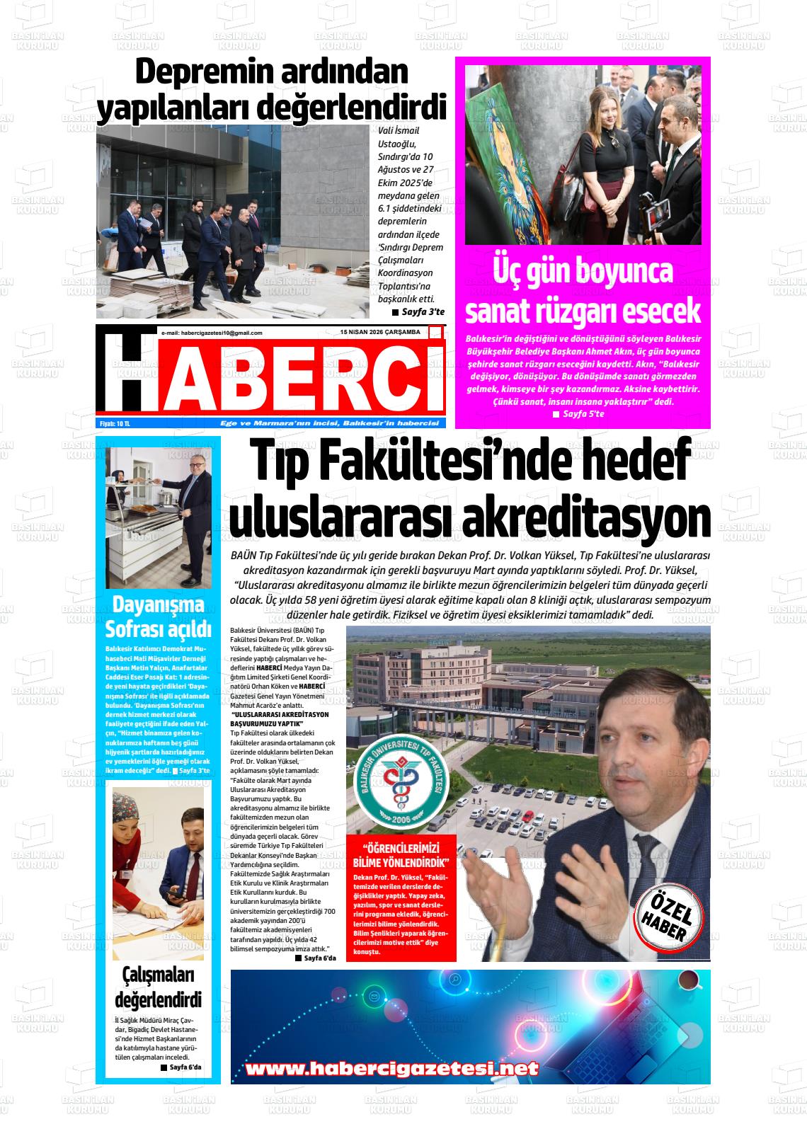 Mersin Haberci 15.04.2026