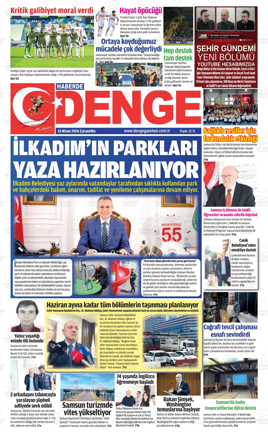 Samsun Haberdedenge 15.04.2026