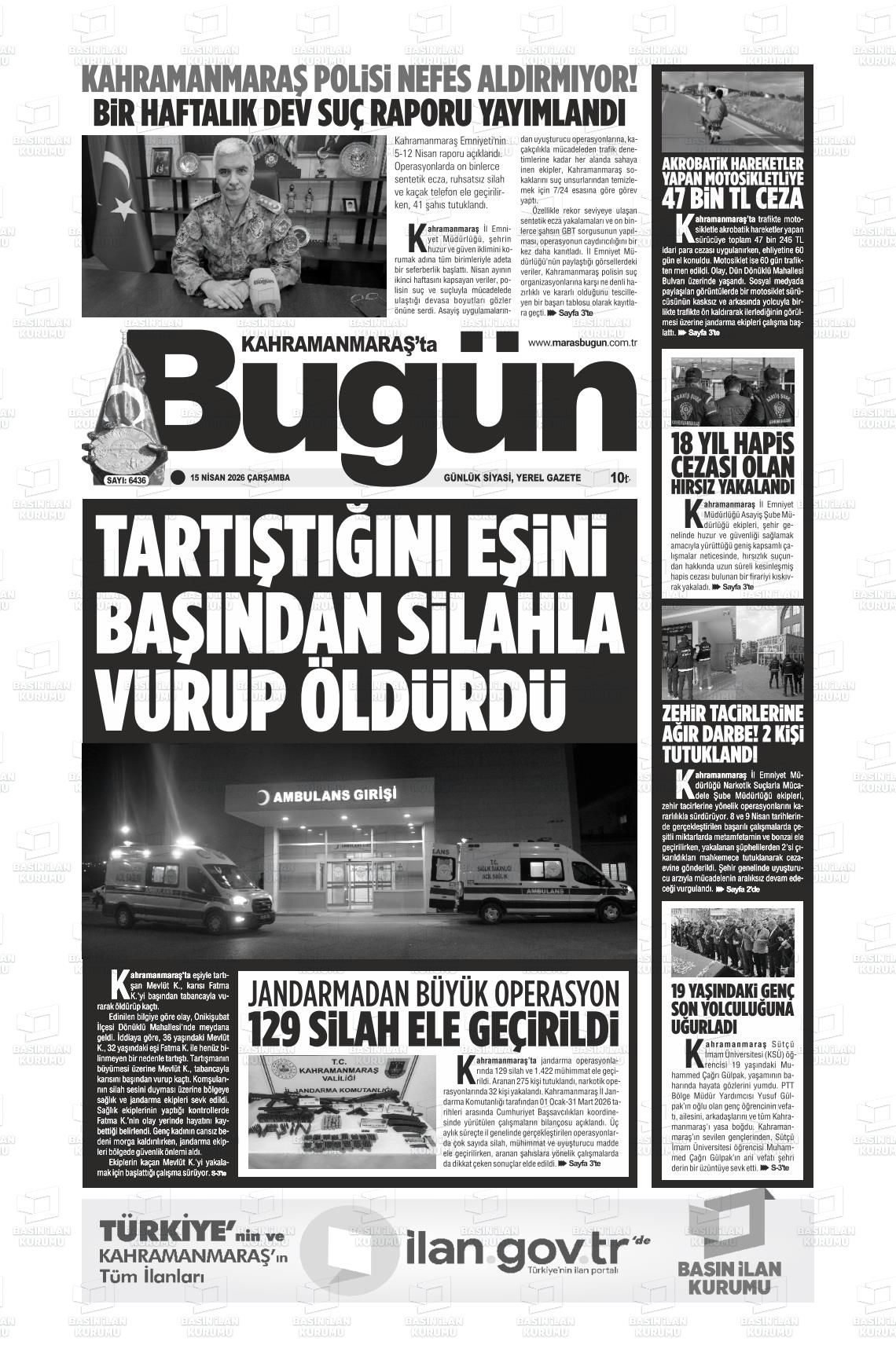 Kahramanmaras Tabugun 15.04.2026