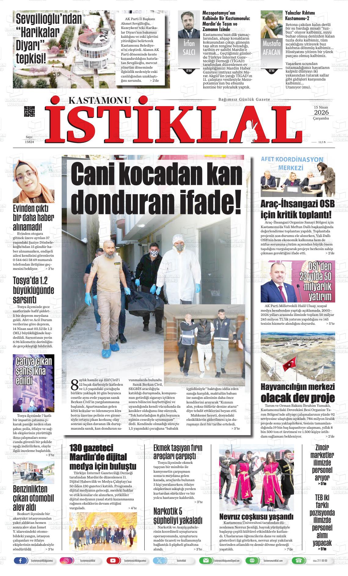 Kastamonu 15.04.2026