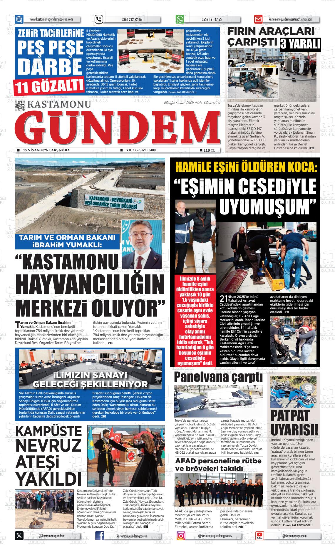 Kastamonu Gundem 15.04.2026