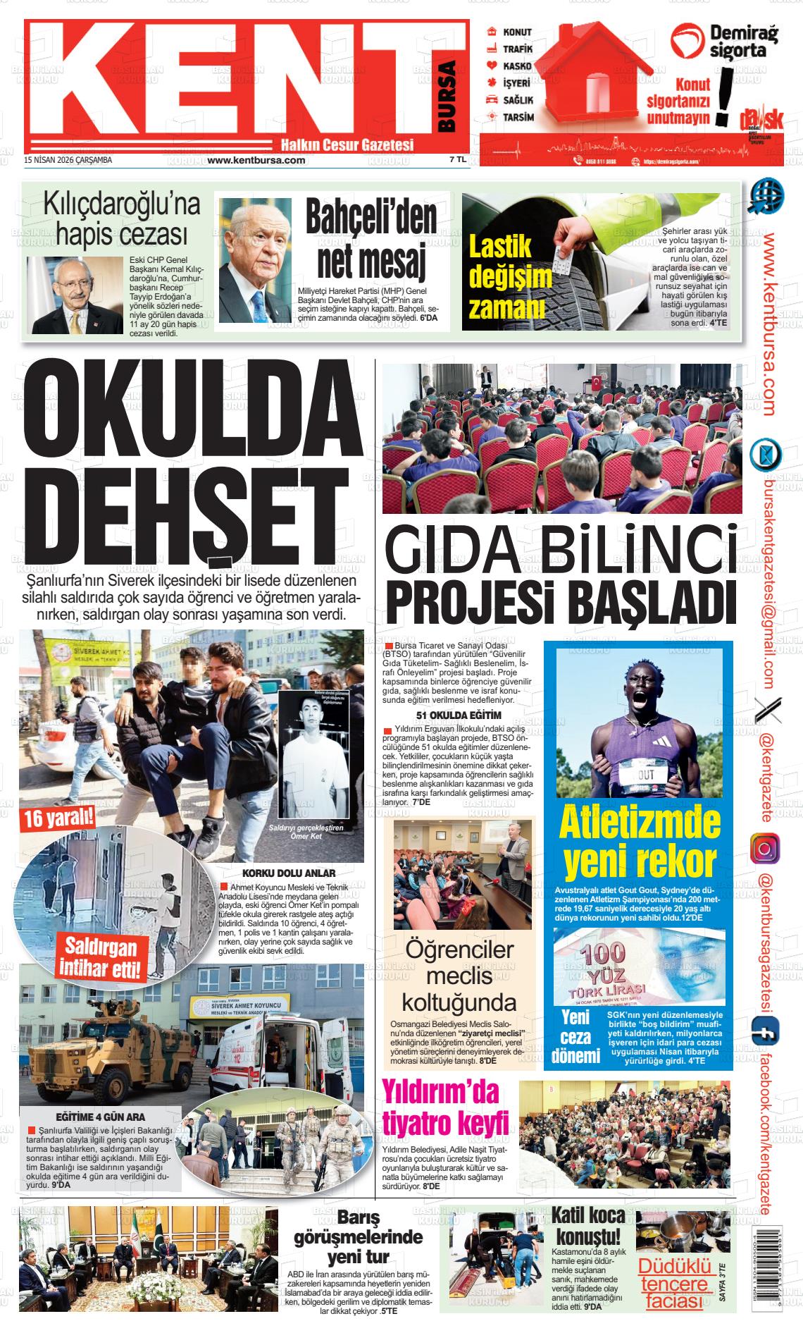 Bursa Kent 15.04.2026