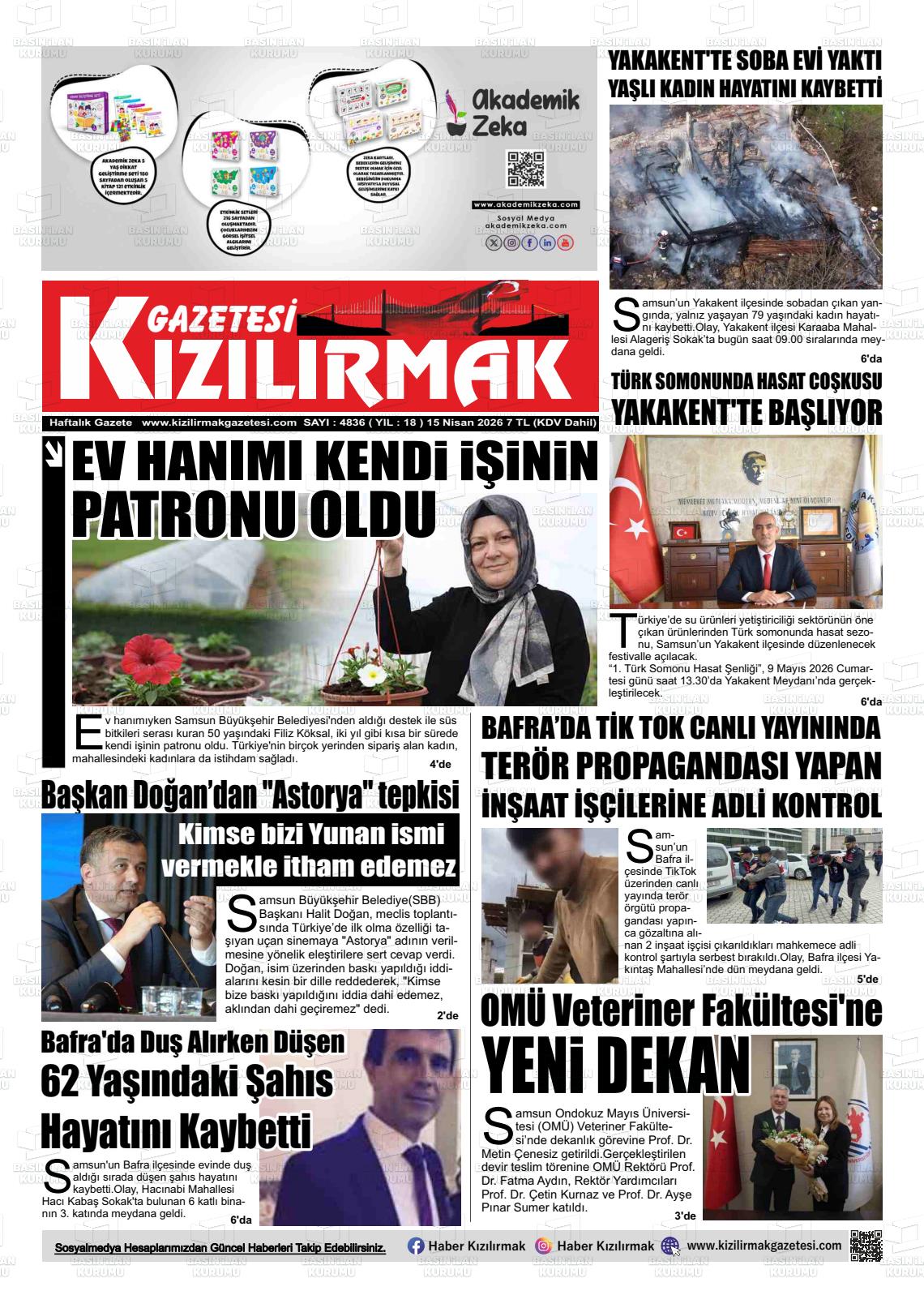 Samsun Kizilirmak 15.04.2026